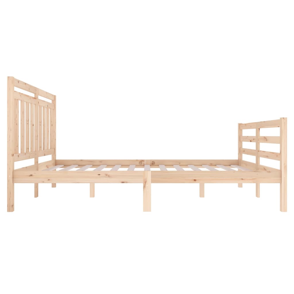 Solid Wood Bed Frame - 120x200 cm vidaXL (No Mattress)