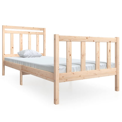 Solid Wood Bed Frame 100x200 cm - vidaXL (No Mattress)