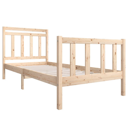 Solid Wood Bed Frame 100x200 cm - vidaXL (No Mattress)
