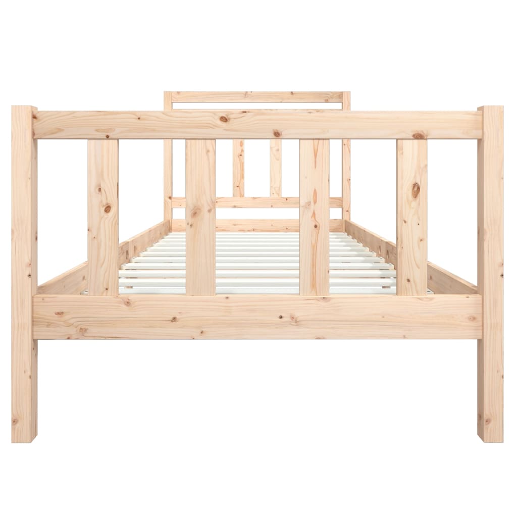 Solid Wood Bed Frame 100x200 cm - vidaXL (No Mattress)
