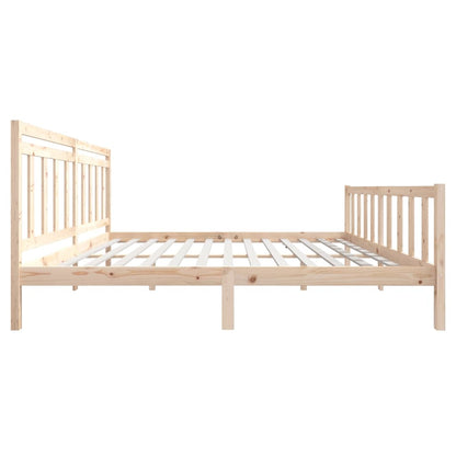 Solid Wood Bed Frame 200x200 cm - vidaXL 3100978 (No Mattress)