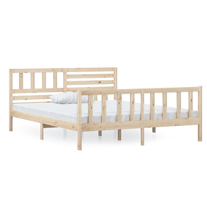 Solid Wood Bed Frame 120x200 cm - vidaXL (No Mattress)