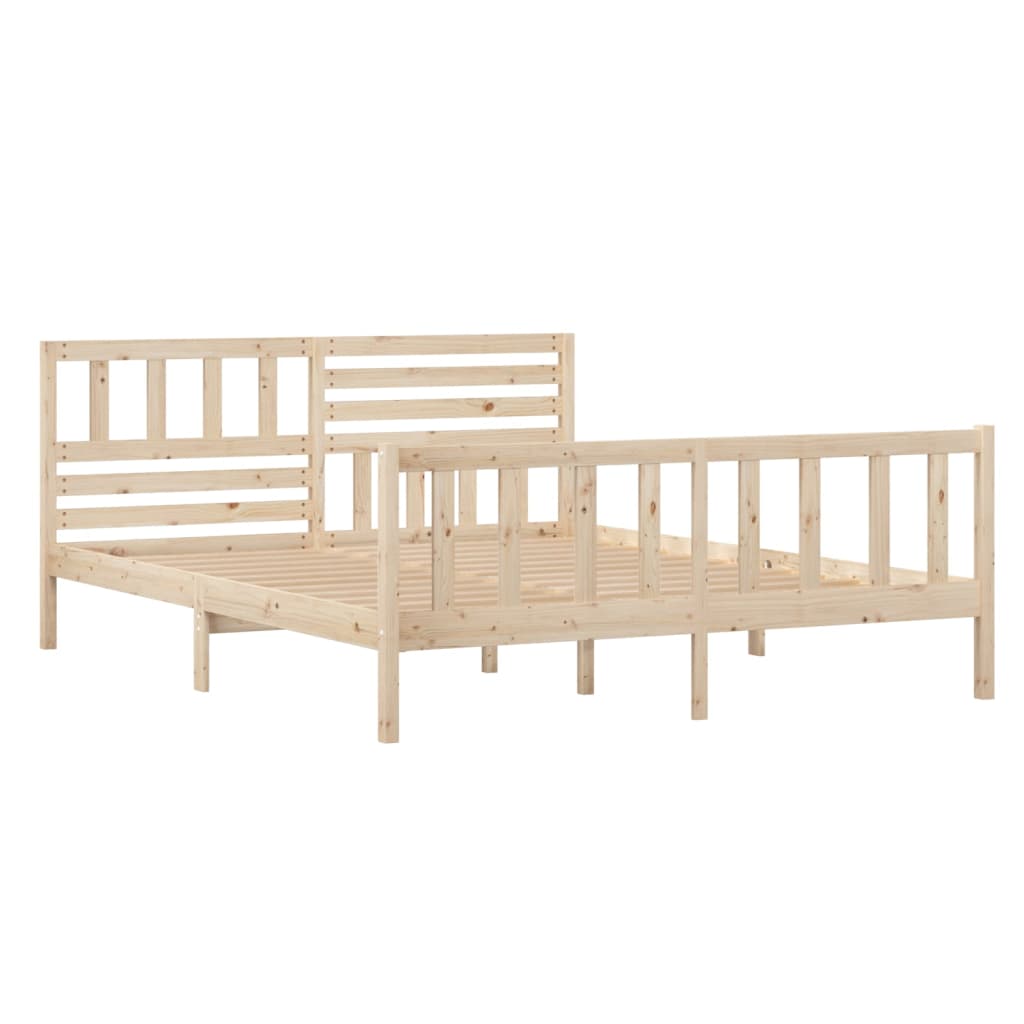 Solid Wood Bed Frame 120x200 cm - vidaXL (No Mattress)
