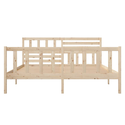 Solid Wood Bed Frame 120x200 cm - vidaXL (No Mattress)