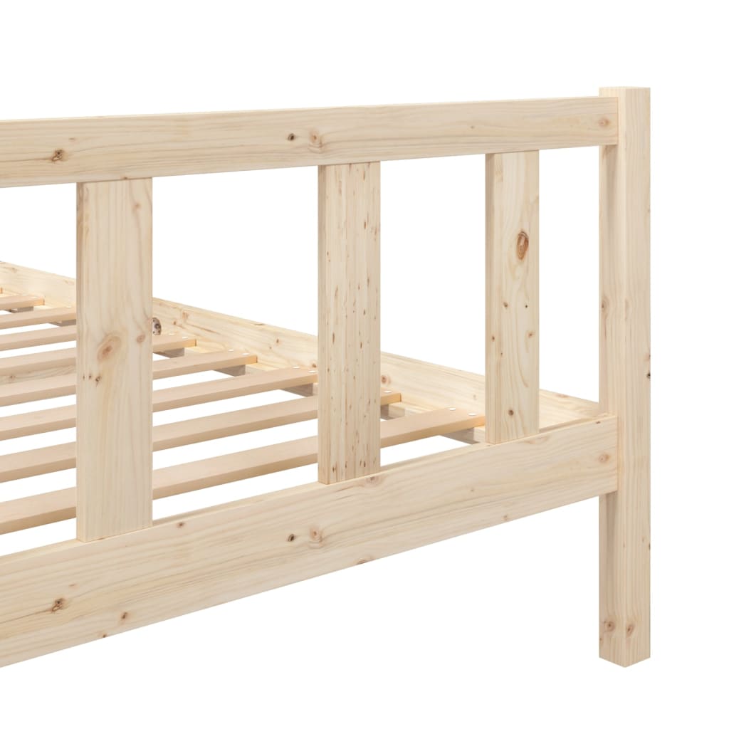 Solid Wood Bed Frame 120x200 cm - vidaXL (No Mattress)