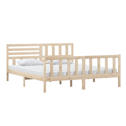 Solid Wood Super King Bed Frame - No Mattress Included