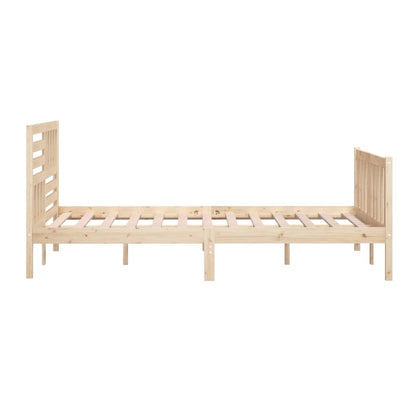 Solid Wood Super King Bed Frame - No Mattress Included