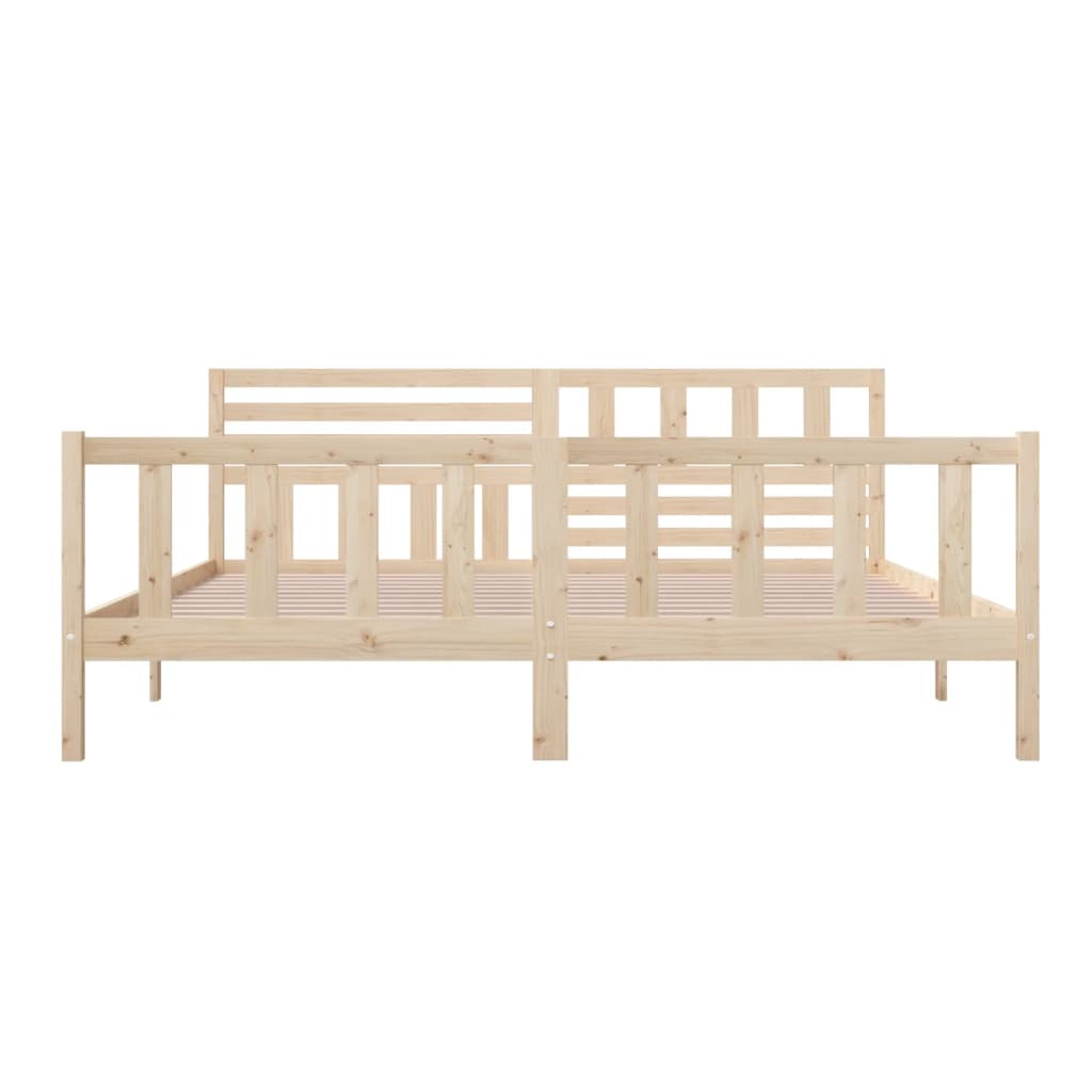 Solid Wood Bed Frame 200x200 cm - vidaXL, No Mattress Included