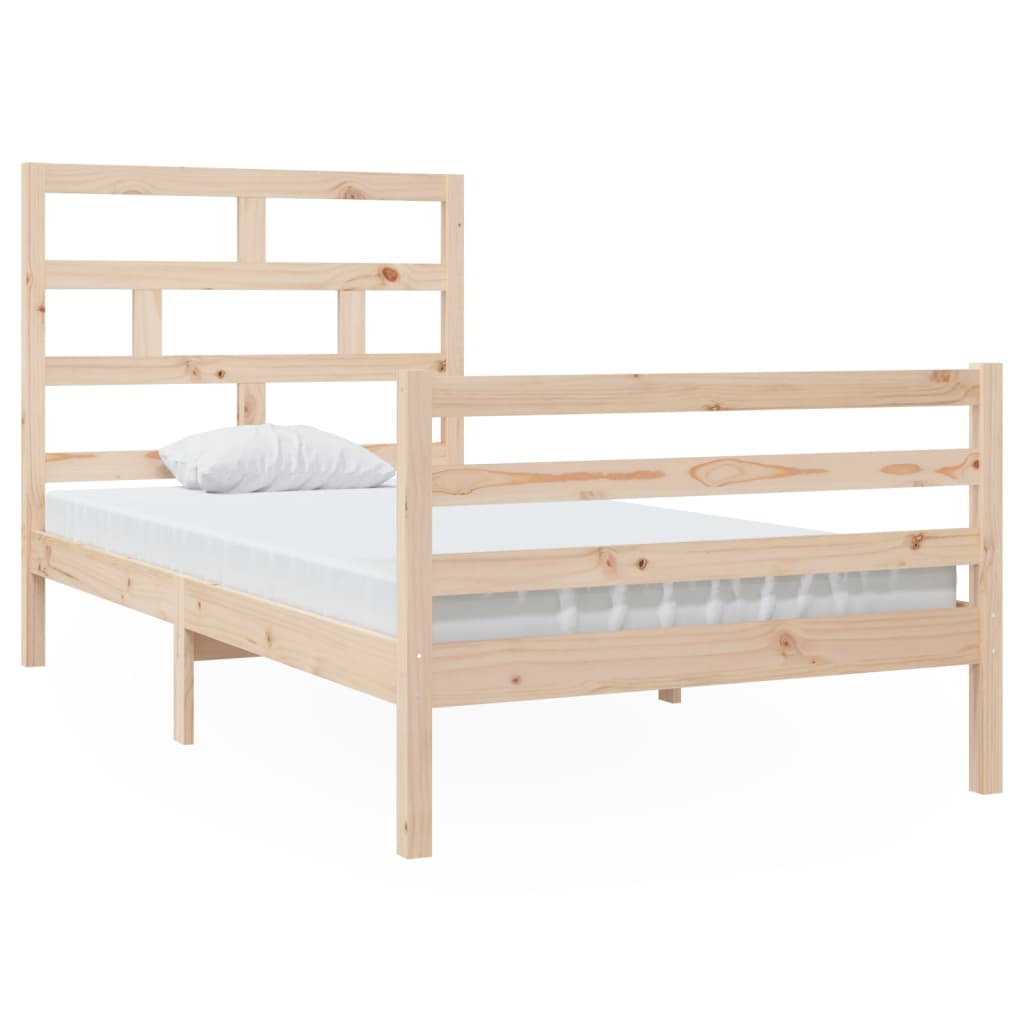 Solid Wood Bed Frame 100x200 cm - vidaXL (No Mattress)