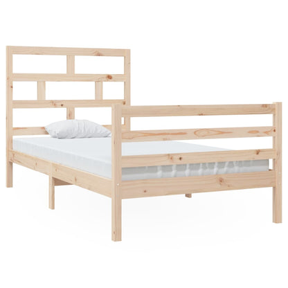Solid Wood Bed Frame 100x200 cm - vidaXL (No Mattress)