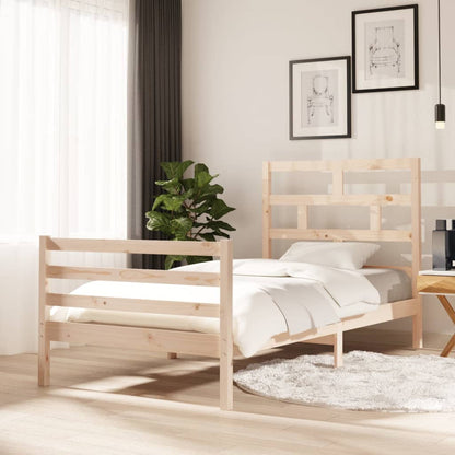 Solid Wood Bed Frame 100x200 cm - vidaXL (No Mattress)