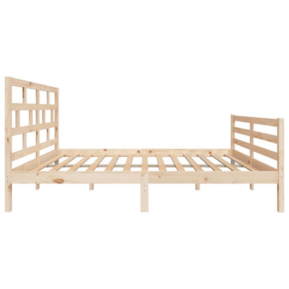 Solid Wood Bed Frame 140x200 cm - vidaXL (No Mattress)