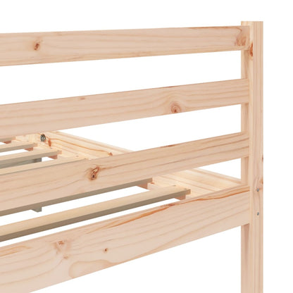 Solid Wood Bed Frame 200x200 cm - vidaXL 3101303, No Mattress Included