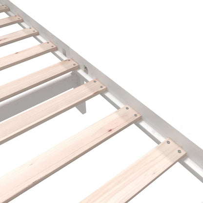Solid Wood White Bed Frame 90x200 cm | vidaXL (No Mattress)