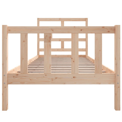 Solid Wood Bed Frame 100x200 cm - vidaXL (No Mattress)