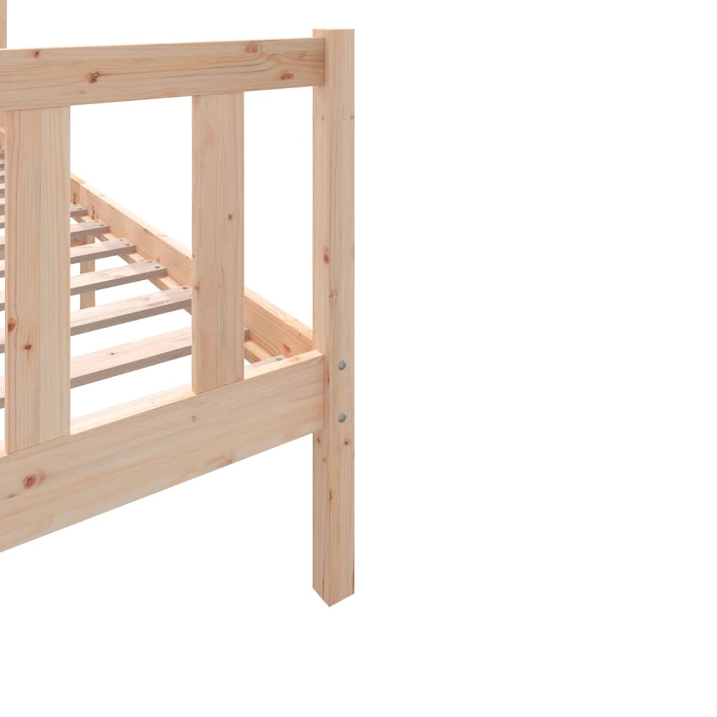 Solid Wood Bed Frame 100x200 cm - vidaXL (No Mattress)