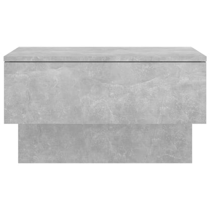 Concrete Grey Wall-Mounted Bedside Cabinets - Set of 2
