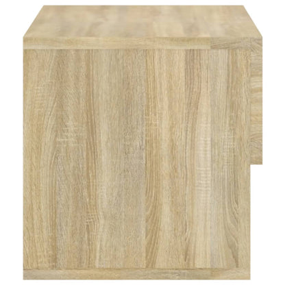 Stylish Wall-Mounted Bedside Cabinet in Sonoma Oak Finish