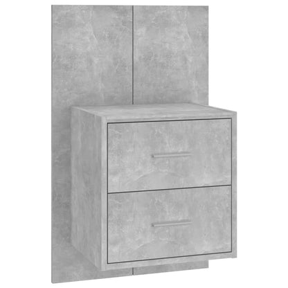 Concrete Grey Wall-Mounted Bedside Cabinet – Sleek & Stylish Storage