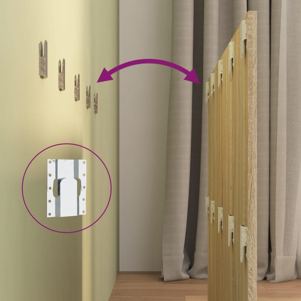 Sonoma Oak Bed Headboard 120x1.5x80 cm - Engineered Wood