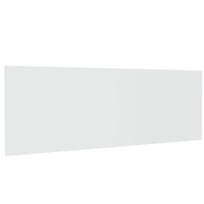 White Engineered Wood Wall Headboard 240x80 cm