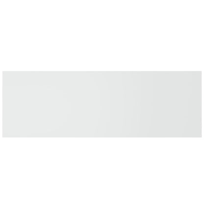 White Engineered Wood Wall Headboard 240x80 cm