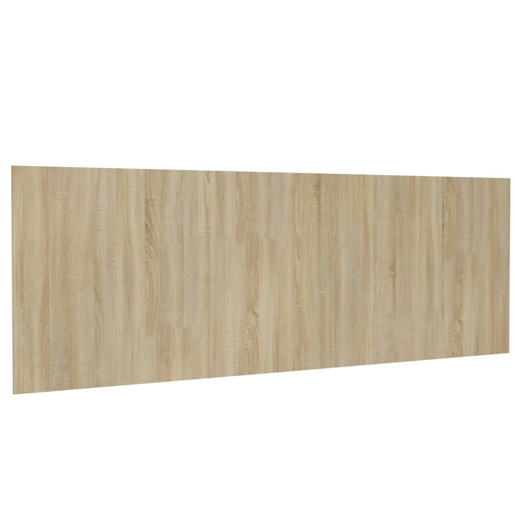 Sonoma Oak Wall Headboard 240x80cm - Engineered Wood Elegance