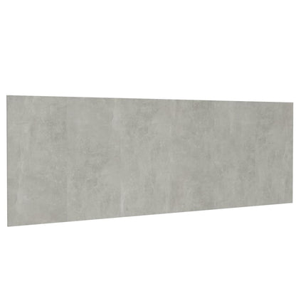 Concrete Grey Engineered Wood Wall Headboard 240x80 cm