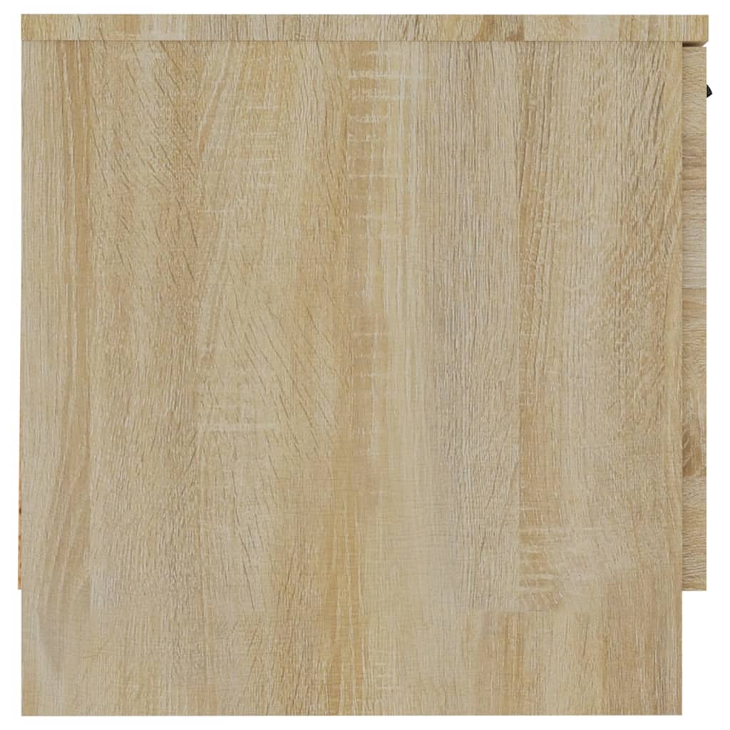 Sonoma Oak Bedside Cabinets 2pcs - Compact 40x39x40 cm Design