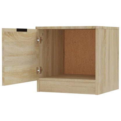 Sonoma Oak Bedside Cabinets 2pcs - Compact 40x39x40 cm Design