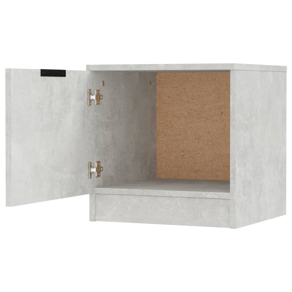Set of 2 Concrete Grey Bedside Cabinets 40x39x40 cm