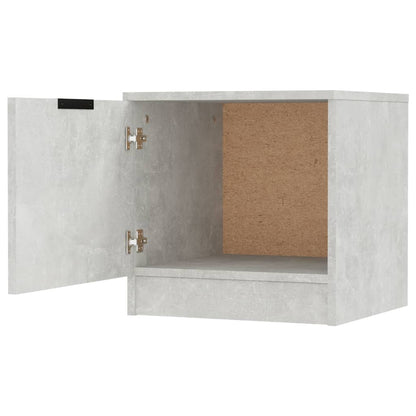 Set of 2 Concrete Grey Bedside Cabinets 40x39x40 cm