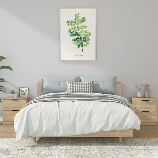 Sonoma Oak Bedside Cabinets 2 Pcs - Stylish Engineered Wood