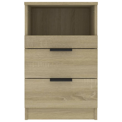 Stylish Sonoma Oak Bedside Cabinet - Engineered Wood Finish