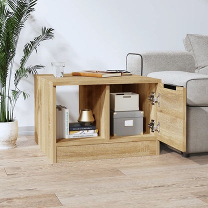 Coffee Table Sonoma Oak 50x50x36 cm Engineered Wood