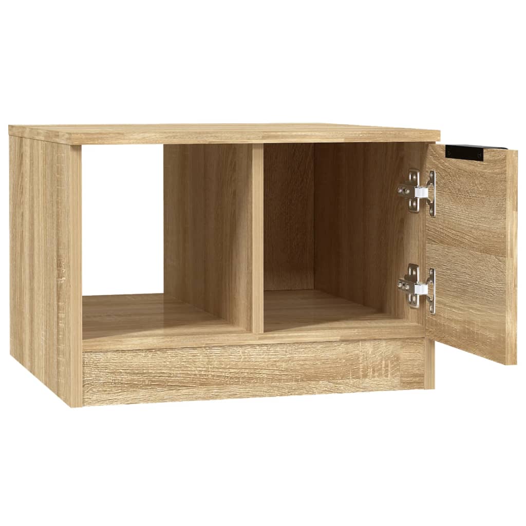 Coffee Table Sonoma Oak 50x50x36 cm Engineered Wood