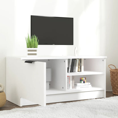 TV Cabinet White 80x35x36.5 cm Engineered Wood