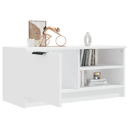 TV Cabinet White 80x35x36.5 cm Engineered Wood