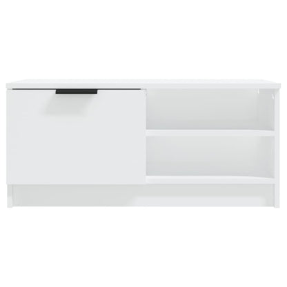 TV Cabinet White 80x35x36.5 cm Engineered Wood