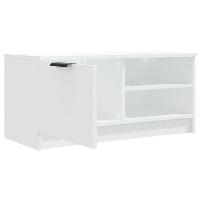 TV Cabinet White 80x35x36.5 cm Engineered Wood