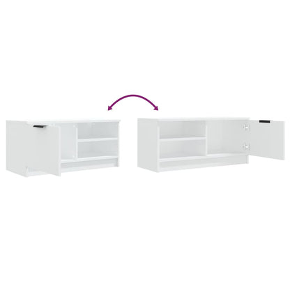 TV Cabinet White 80x35x36.5 cm Engineered Wood