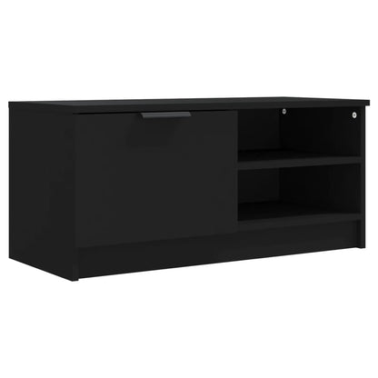 TV Cabinet Black 80x35x36.5 cm Engineered Wood