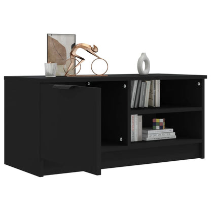 TV Cabinet Black 80x35x36.5 cm Engineered Wood