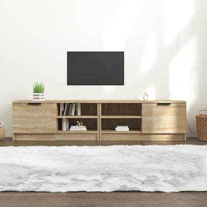 TV Cabinets 2 pcs Sonoma Oak 80x35x36.5 cm Engineered Wood