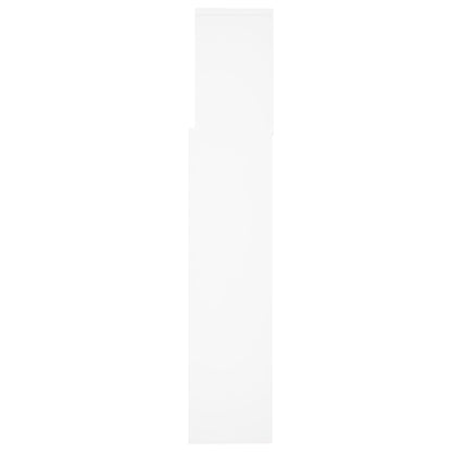 Headboard Cabinet White 160x19x103.5 cm