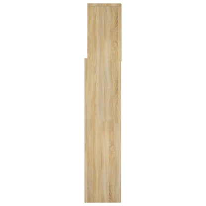 Headboard Cabinet Sonoma Oak 160x19x103.5 cm