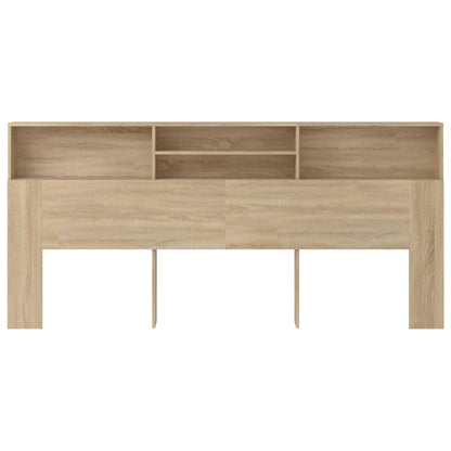 Sonoma Oak Headboard Cabinet - 220x19x103.5 cm - Stylish Storage Solution