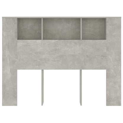 Modern Concrete Grey Headboard Cabinet 140x18.5x104.5 cm