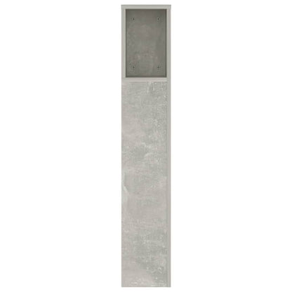 Modern Concrete Grey Headboard Cabinet 140x18.5x104.5 cm