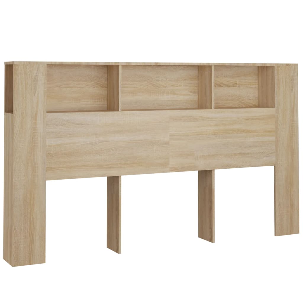 Sonoma Oak Headboard Cabinet 180x18.5x104.5 cm - Stylish & Functional